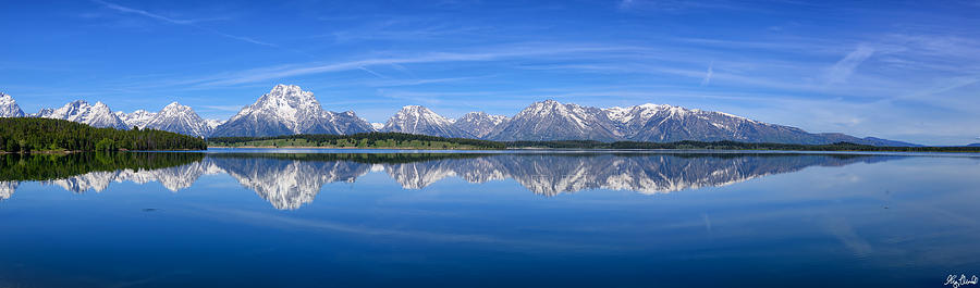 Jackson Lake Spring Panorama Limited Edition Photograph by Greg Norrell