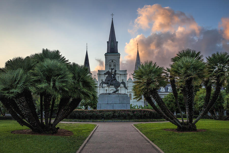 Jackson Square Sunset Photograph by Diana Powell