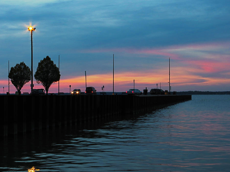 Jackson Street Pier - Sunset Photograph by Shawna Rowe