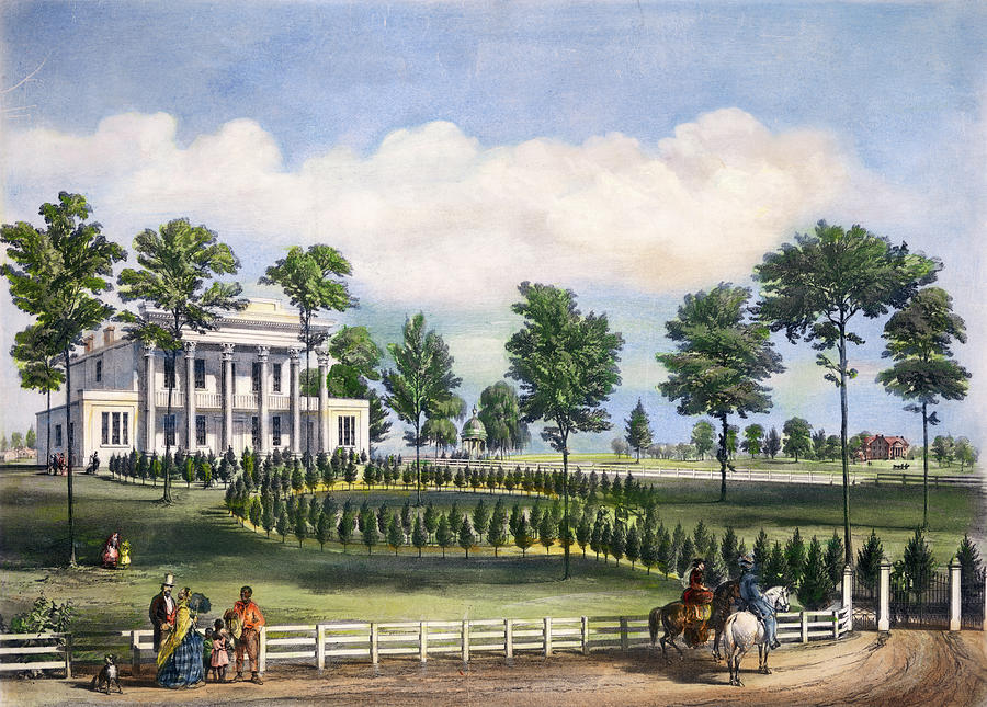 The Hermitage, 1856 Drawing by Granger