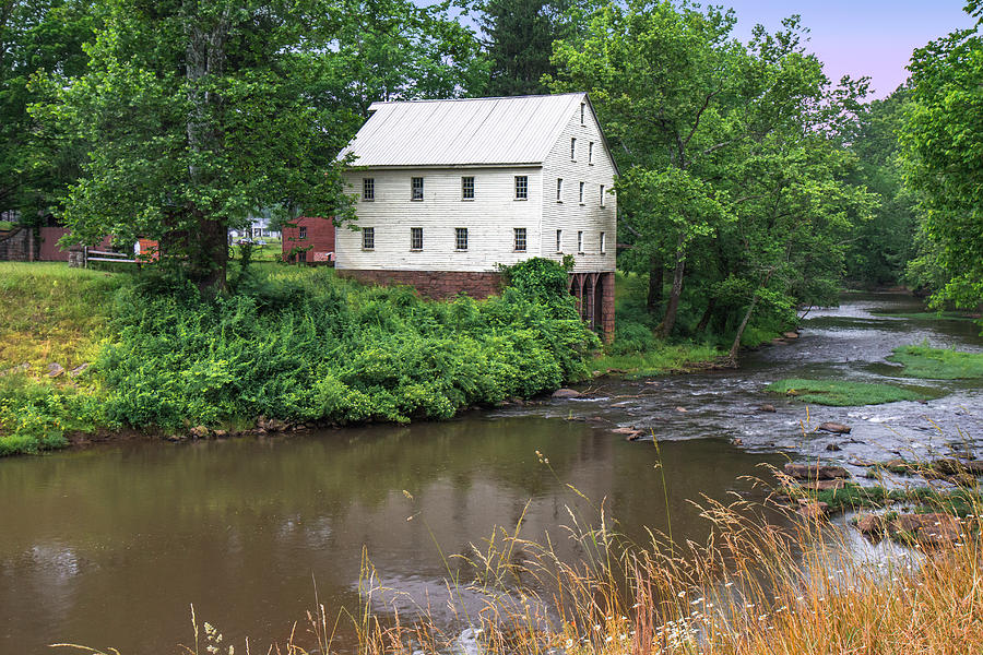 Jacksons Mill in the rain Photograph by Mary Almond