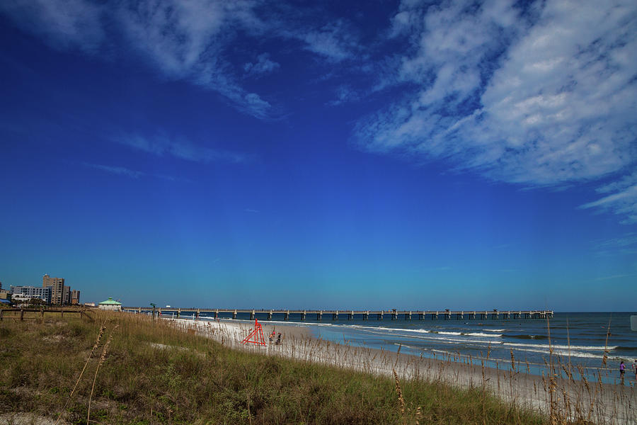 Jacksonville Beach, Florida And The Pier Photograph by Diane Macdonald