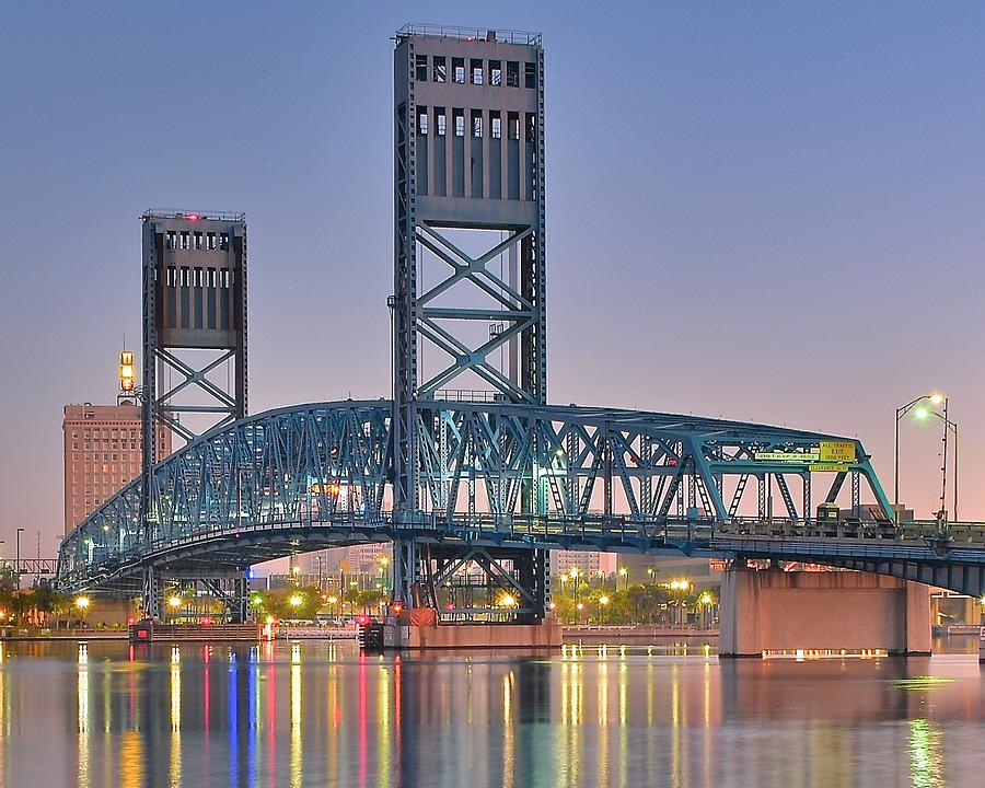 Jacksonville Blue Bridge Photograph by Frozen in Time Fine Art Photography