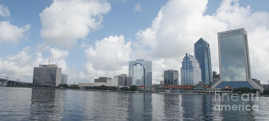 Jacksonville business district Photograph by Ules Barnwell