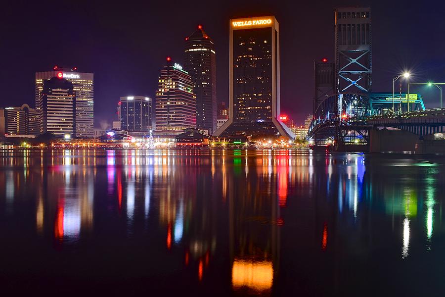 Jacksonville Nightlife Photograph by Frozen in Time Fine Art Photography