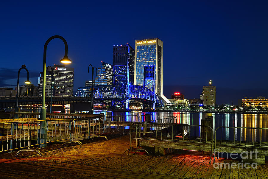 Jacksonville nightscape Photograph by Paul Quinn