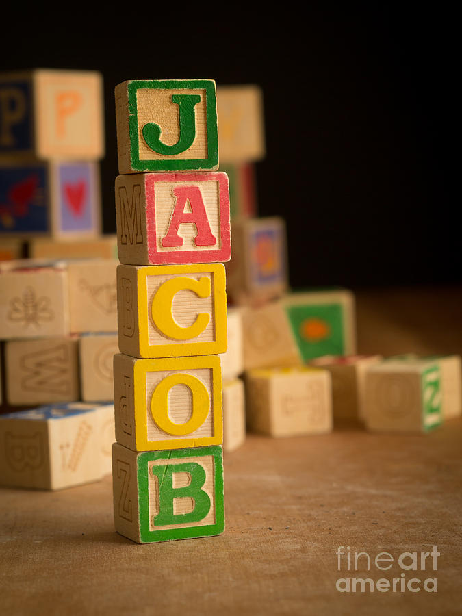 JACOB - Alphabet Blocks Photograph by Edward Fielding
