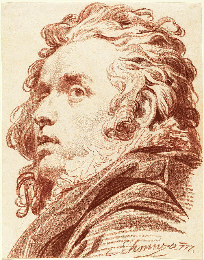 Jacob Drawing - Jacob Matthias Schmutzer Austrian, 1733 - 1811 by Quint Lox