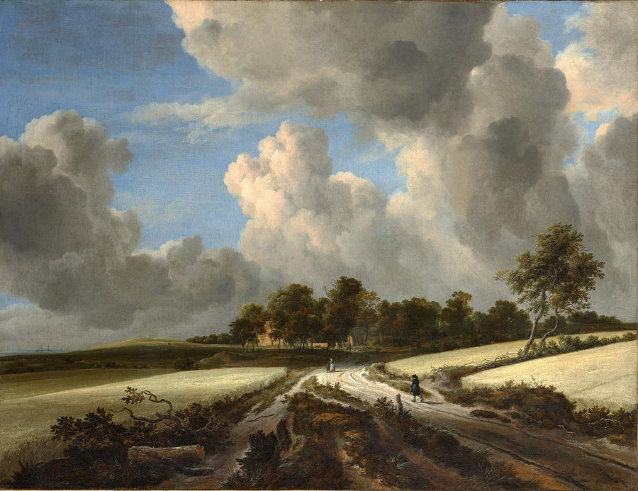 Jacob van Ruisdael  Wheat Fields c 1670 Painting by MotionAge Designs