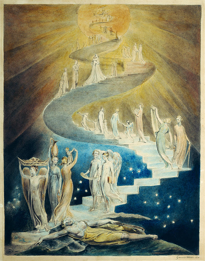 Jacobs Dream Painting by William Blake