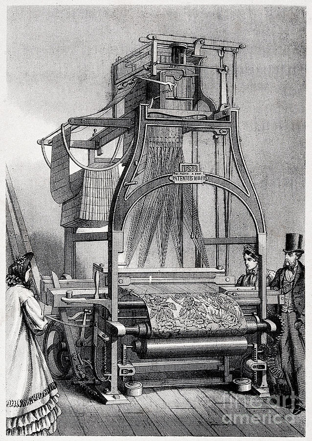 Device Photograph - Jacquard Loom For Weaving Textiles by Wellcome Images