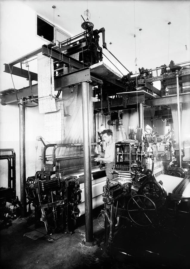 Jacquard Loom In Palestine Photograph by Library Of Congress