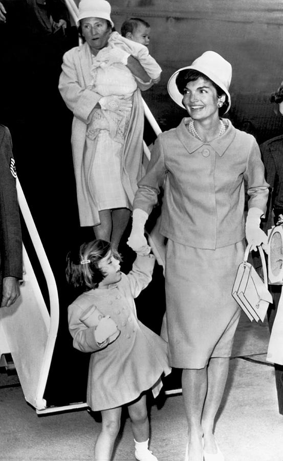 Jacqueline Kennedy With Child Photograph by Underwood Archives