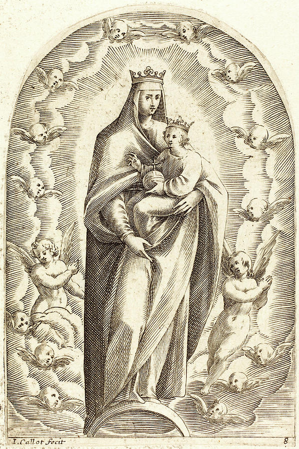 Jacques Callot, French 1592-1635, Immaculate Conception Drawing by Litz