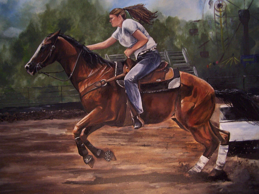 Jacy Painting by Kathy Laughlin