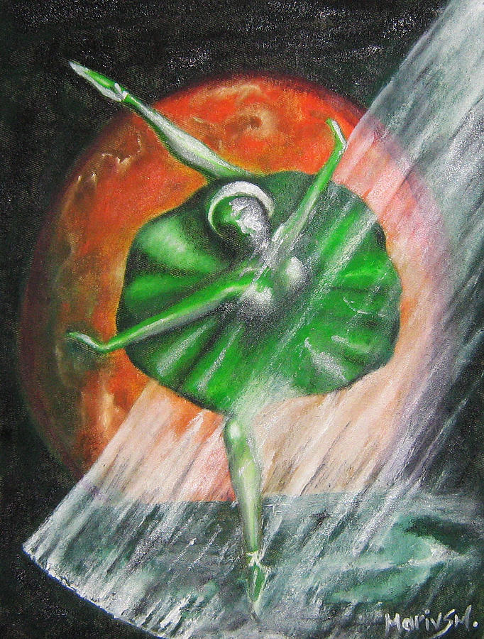 Jade Painting - Jade ballerina by Mocanu Marius