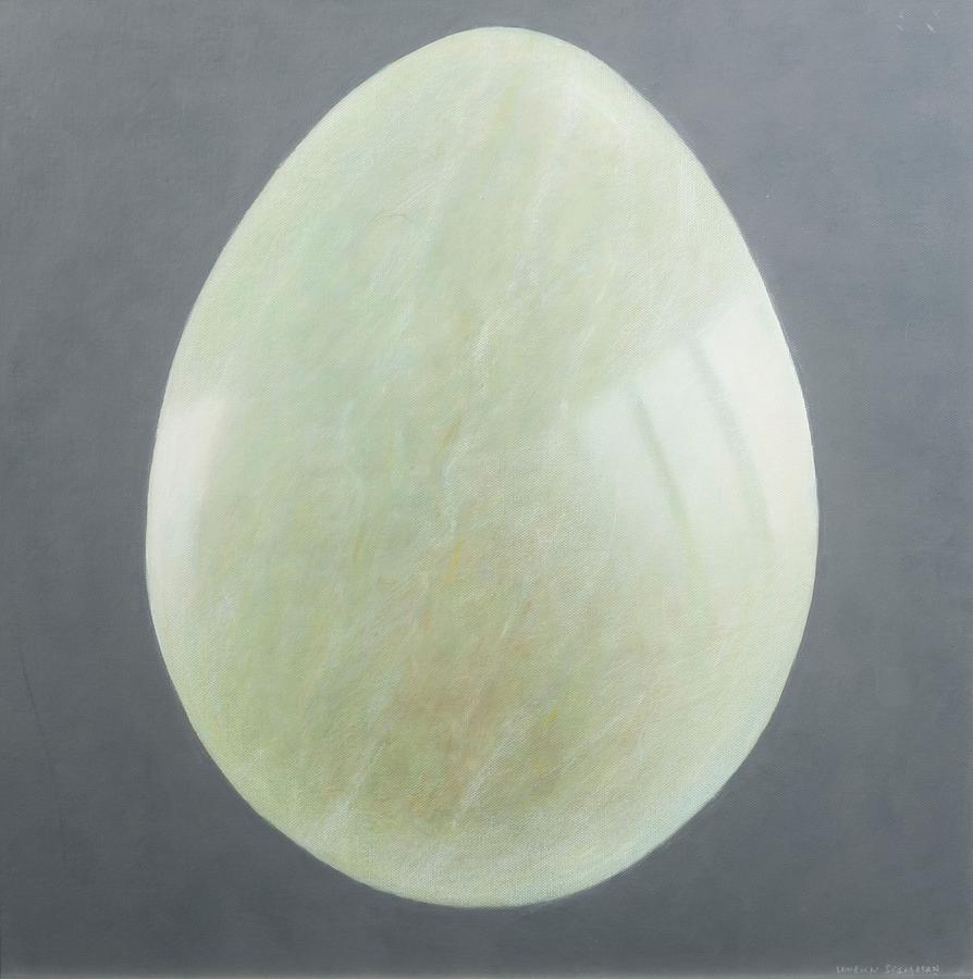 Egg Photograph - Jade Egg, 2012 Acrylic On Canvas by Lincoln Seligman