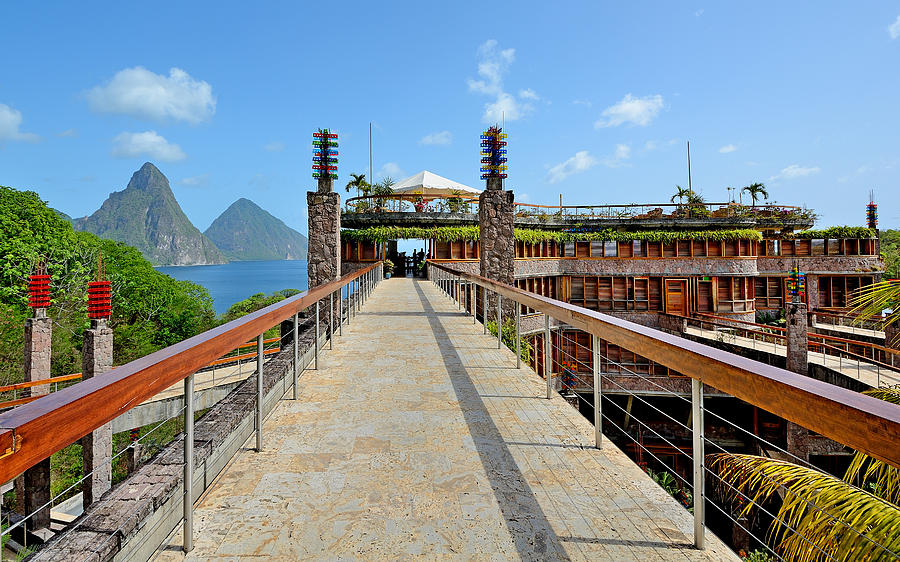 Jade Mountain Walkway - Saint Lucia Photograph by Brendan Reals