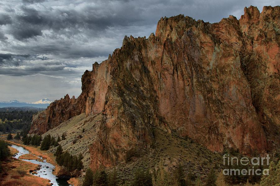 Smith Rock Photograph - Jagged Peaks At Smith Rock by Adam Jewell