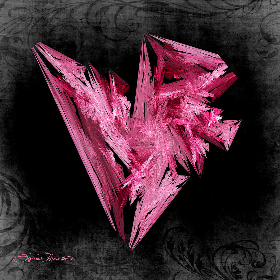Jagged Pink Heart Photograph by Sylvia Thornton