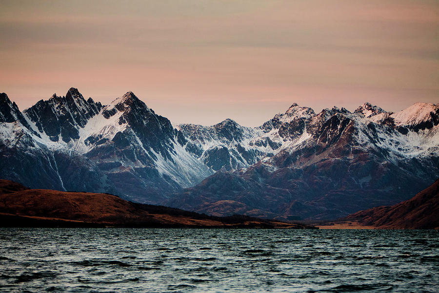 Jagged Snowcapped Cliffs On Kodiak Photograph by Jereme Thaxton Fine