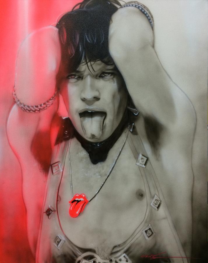 Mick Jagger Painting - Jagger  by Christian Chapman Art