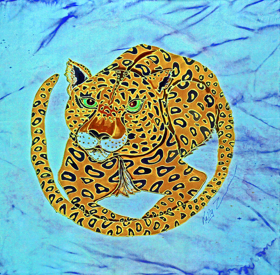 Jaguar at Rest Painting by Kelly Smith
