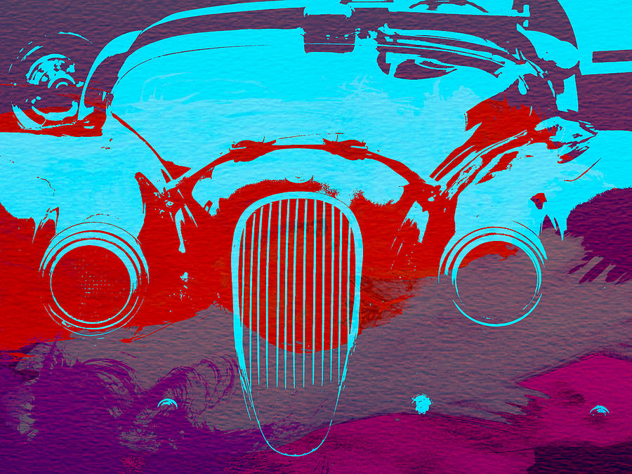 Car Painting - Jaguar Front End by Naxart Studio