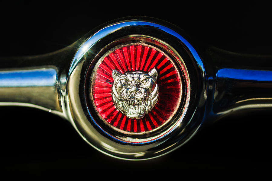 Jaguar Grille Emblem -0004c Photograph by Jill Reger