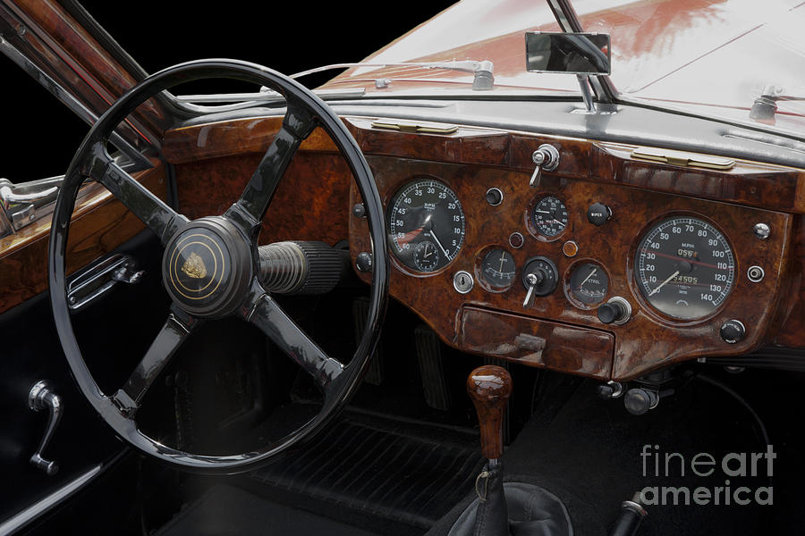 Jaguar Odtimer Steering Wheel Photograph by Heiko Koehrer-Wagner