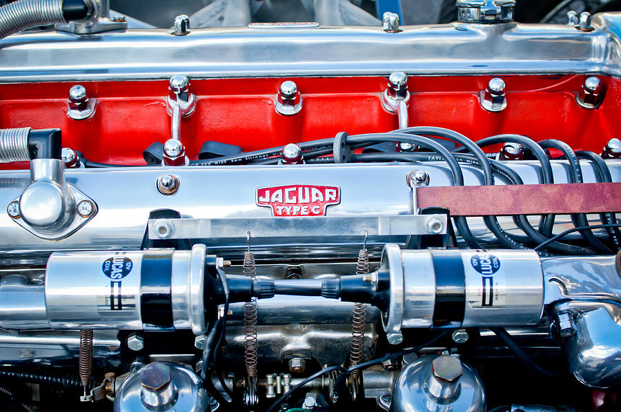 Jaguar Type C Engine Photograph by Jill Reger