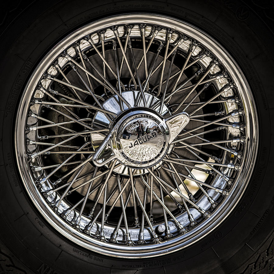 Jaguar wheel Photograph by Paulo Goncalves