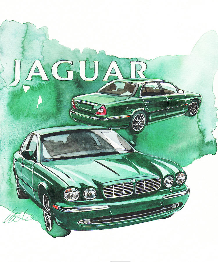 Jaguar Xj Painting - Jaguar XJ by Yoshiharu Miyakawa