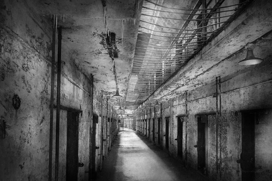 Vintage Photograph - Jail - Eastern State Penitentiary - The forgotten ones  by Mike Savad