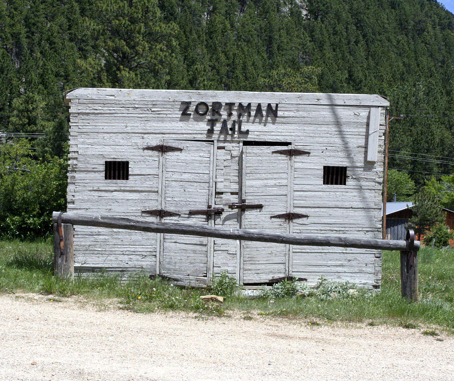 Jail Zortman Montana Photograph by Larry Stolle