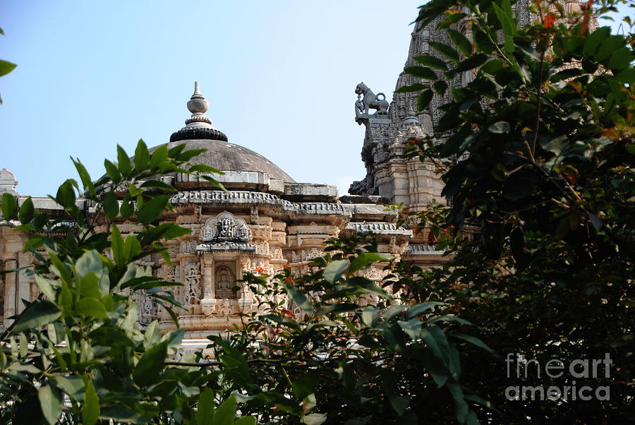 Jain Temple Garden Shrine Photograph by Jacqueline M Lewis
