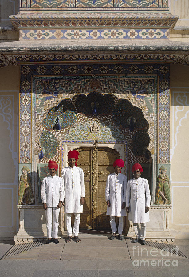Jaipur Palace Gaurds - Rajasthan India Photograph by Craig Lovell