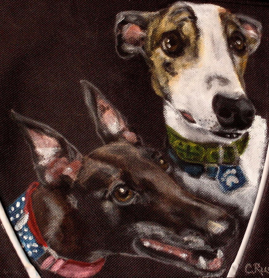 Jake and Gideon Painting by Carol Russell