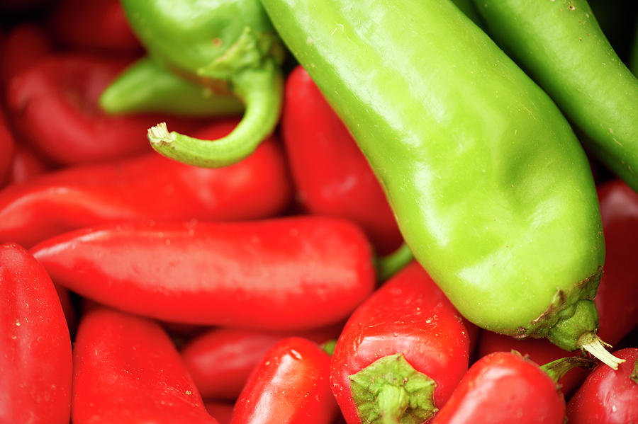 Jalapeno And Banana Peppers Photograph by Cameron Davidson Jalapeno And Banana Peppers Photograph by Cameron Davidson