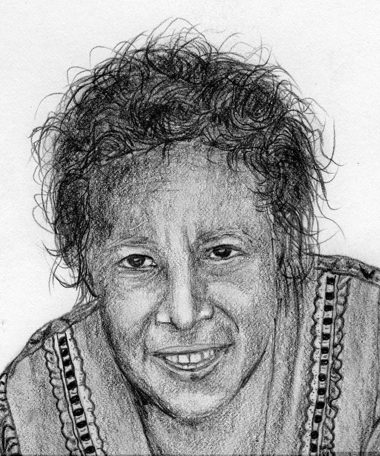 Jaluit Woman Drawing by Lew Davis - Fine Art America