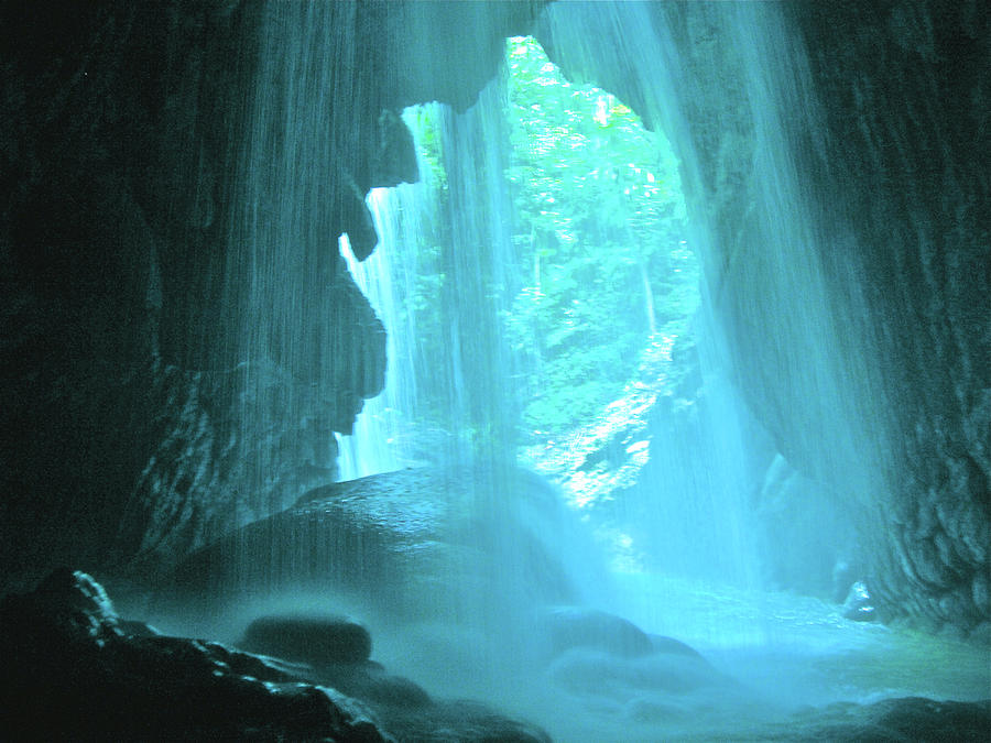 Waterfall Photograph - Jamaica blue by Carey Chen