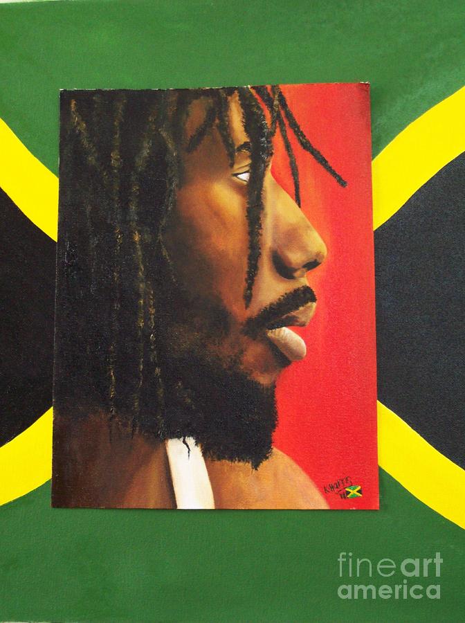 Jamaica Buju Painting by Kenneth Harris