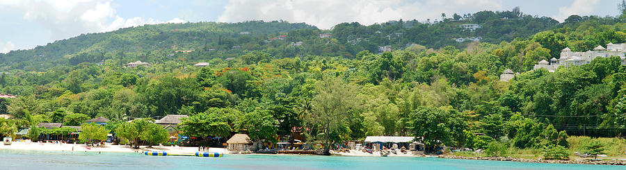 Jamaican Beach Panorama Photograph by Ramunas Bruzas