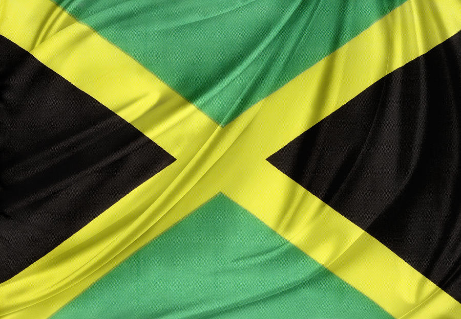 Flag Photograph - Jamaican flag by Les Cunliffe