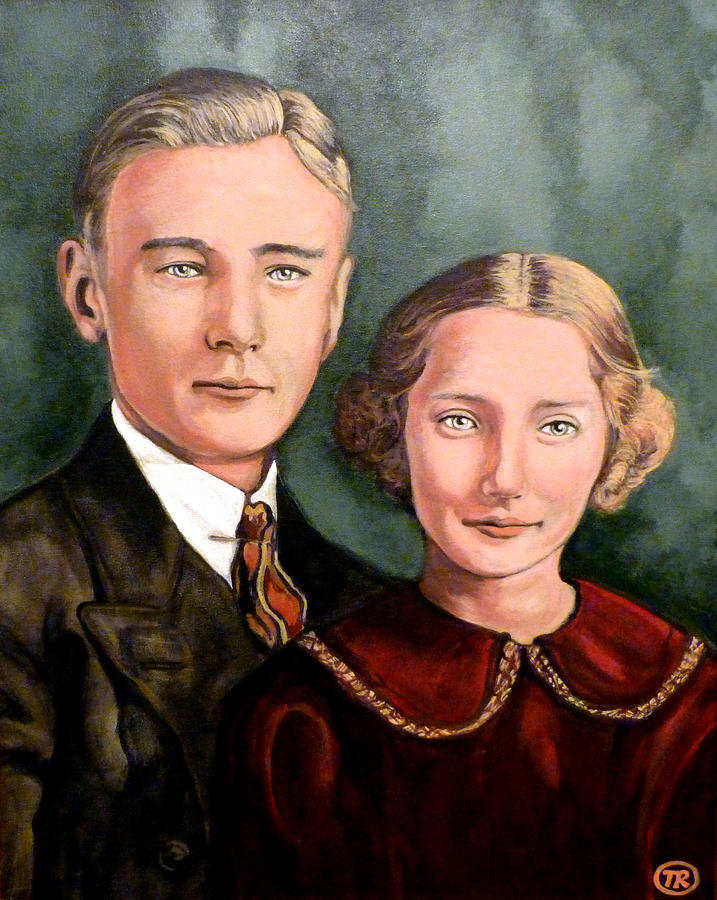 James and Ina K Painting by Tom Roderick