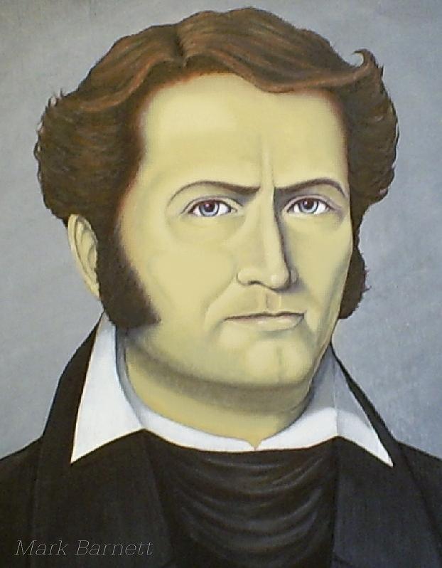 James Bowie Painting by Mark Barnett