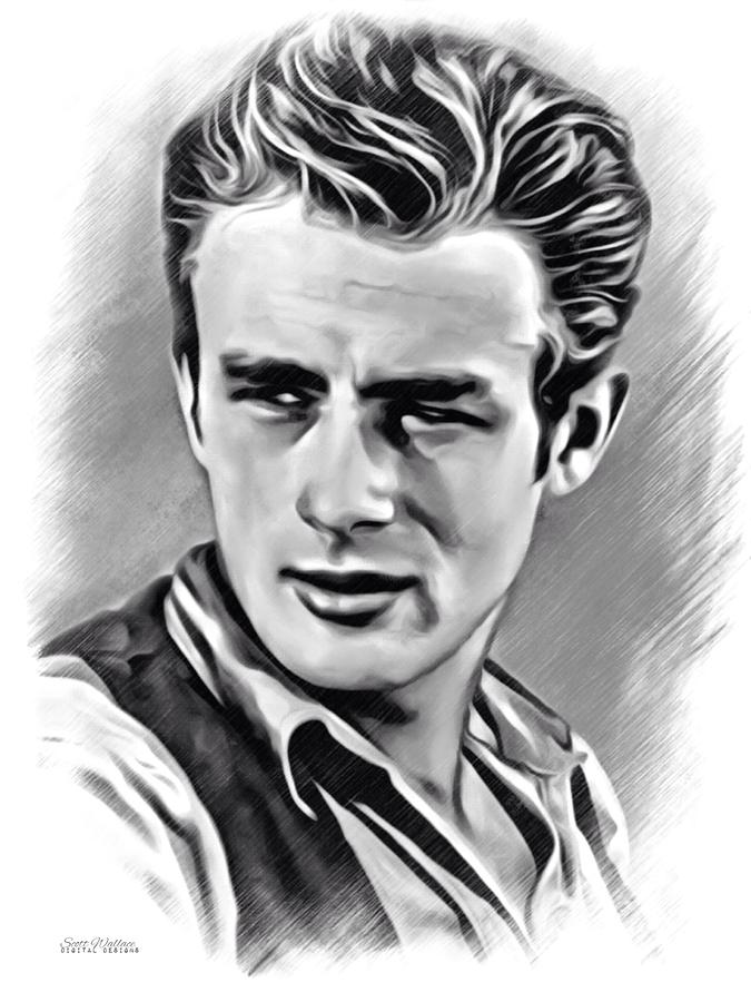 James Dean Sketch by Scott Wallace