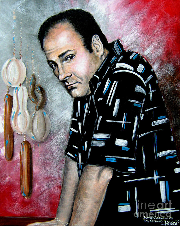 James Gandolfini as Tony Soprano Painting by Bella Apollonia