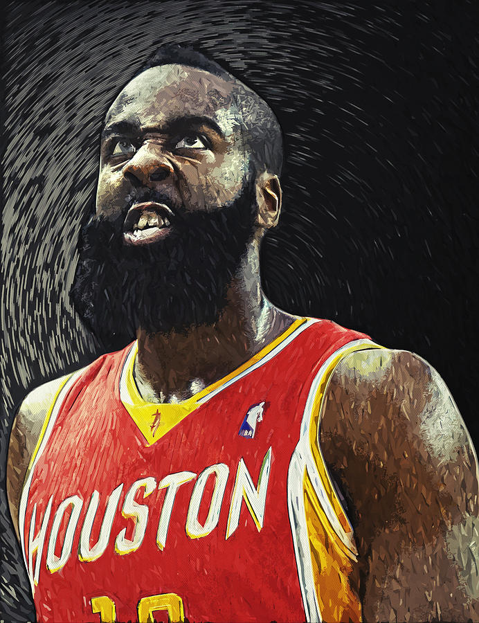 James Harden Digital Art by Zapista OU | Fine Art America