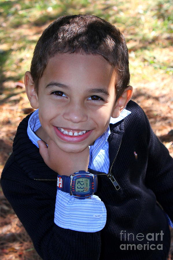 James Jr A Boy with a New Watch Photograph by Reid Callaway